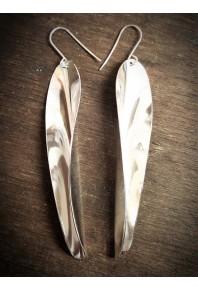 Chilli 17 Silver Single Large Earrings